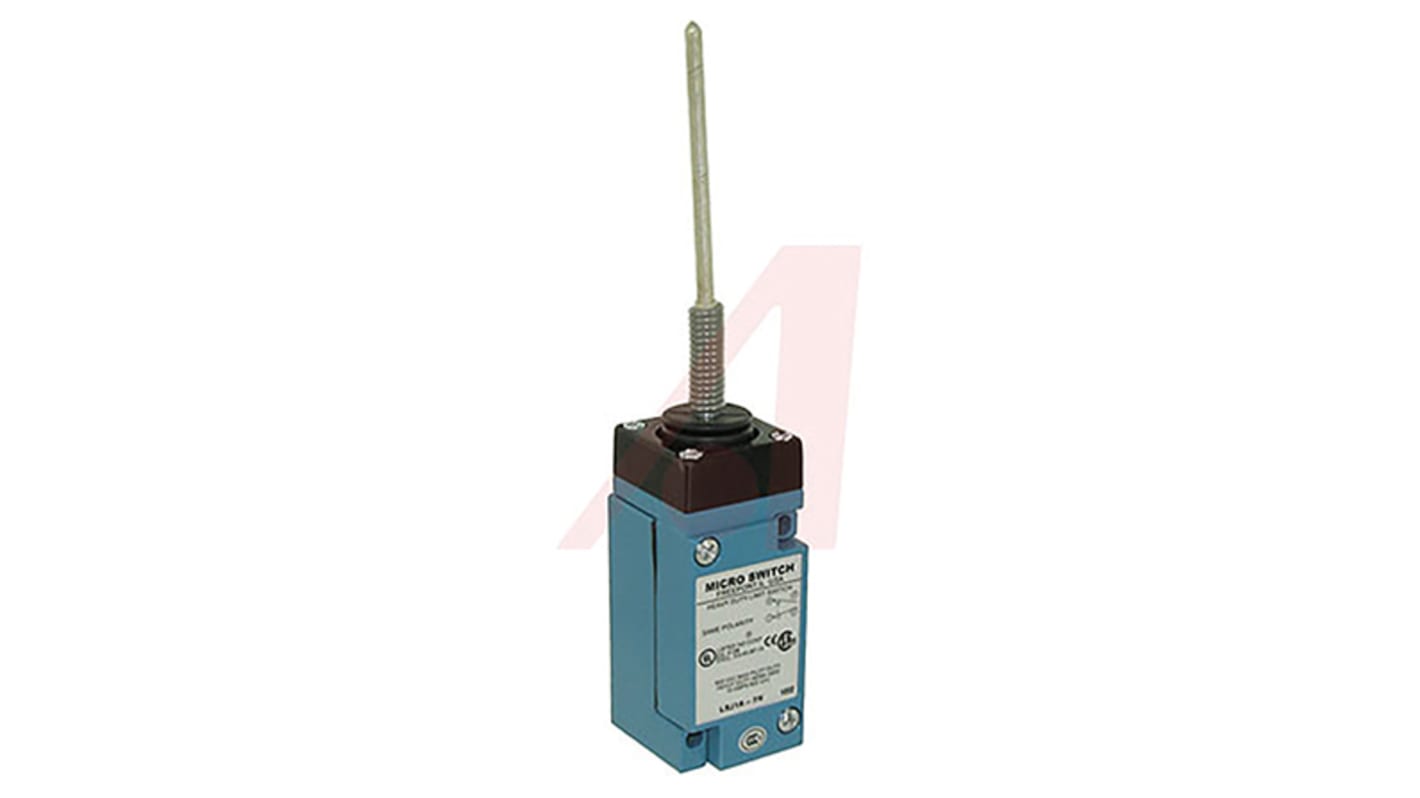 Honeywell HDLS Series Coil Spring Limit Switch, NO/NC, IP65, IP66, IP67, SPDT, Die Cast Zinc Housing, 600V ac Max, 10A