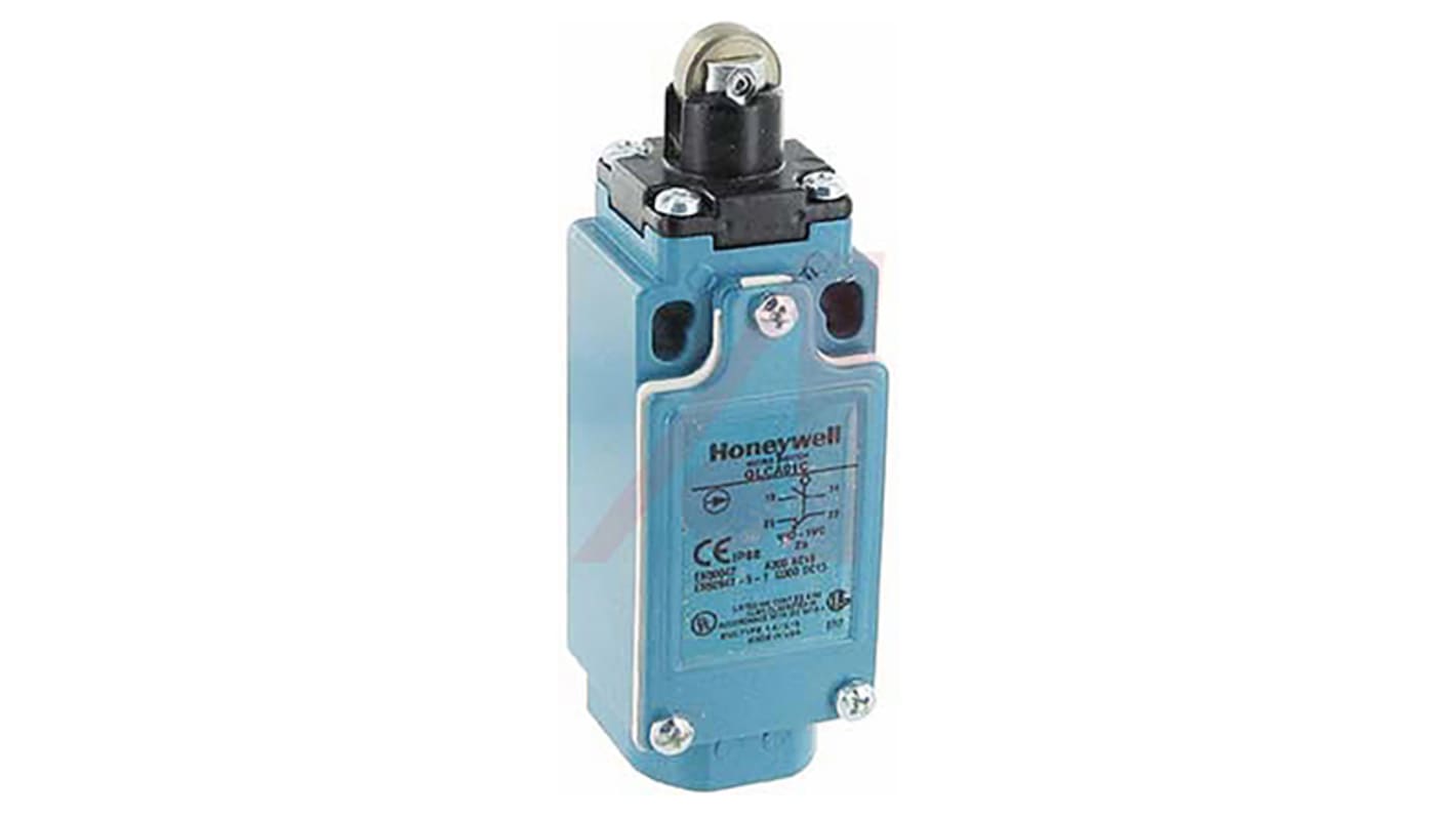 Honeywell GLC Series Roller Plunger Limit Switch, NO/NC, IP66, SPDT, Die Cast Zinc Housing, 600V ac Max, 10A Max