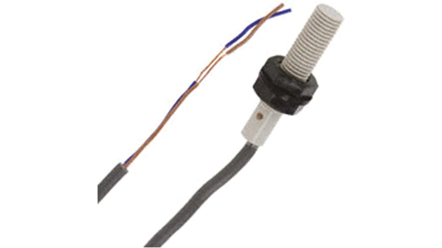 Omron Inductive Barrel-Style Proximity Sensor, M8 x 1, 1.5 mm Detection, 24 → 240 V ac, IP68