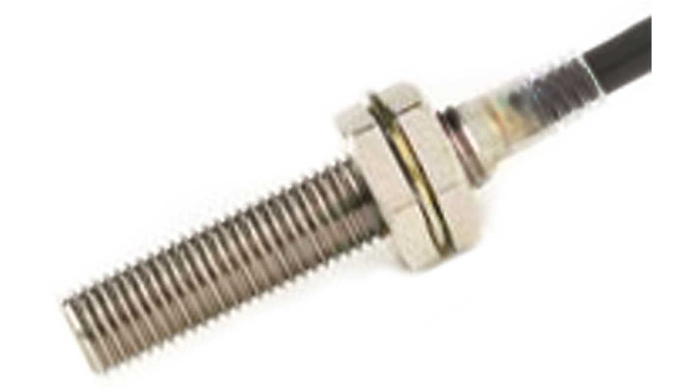 Omron Inductive Barrel-Style Proximity Sensor, M12 x 1, 2 mm Detection, PNP Output, 12 → 24 V dc, IP67