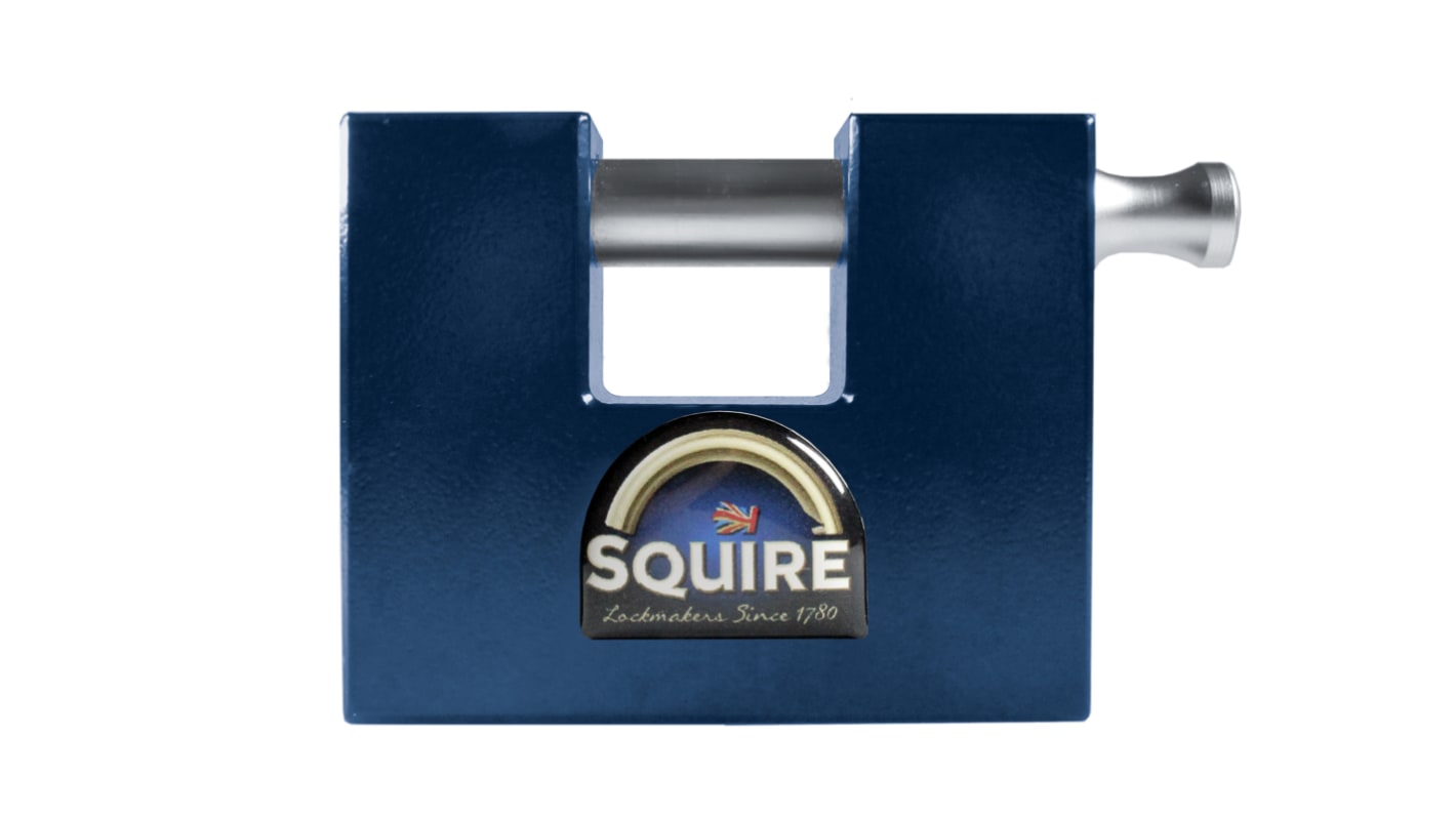 Squire Key Weatherproof Steel Padlock, 12mm Shackle, 80mm Body