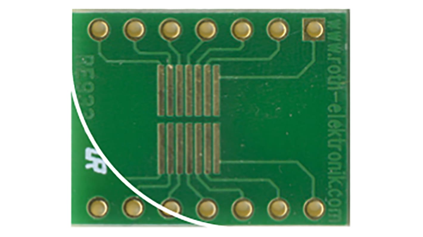 Roth Elektronik Multi-Adapter-Platine FR4 Epoxid Glasfaser-Laminat 35μm 2-seitig 20 x 15.5 x 1.5mm TSSOP