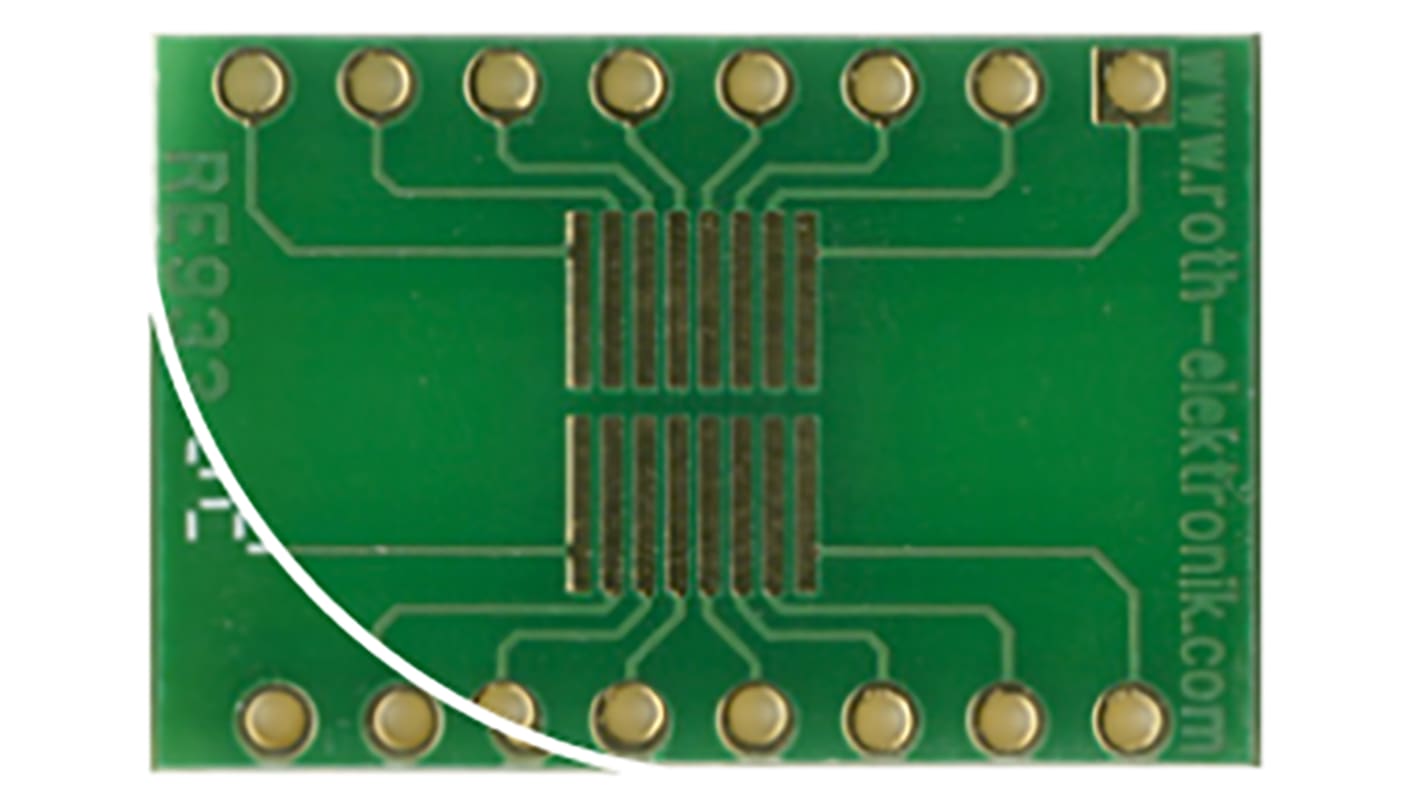 Placa Complementaria RE933-03ST, dos lados FR4 22.6 x 15 x 1.5mm