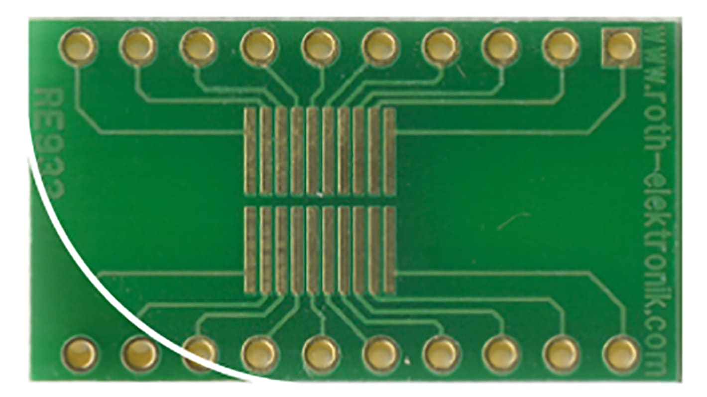 Roth Elektronik Multi-Adapter-Platine FR4 Epoxid Glasfaser-Laminat 35μm 2-seitig 27.7 x 15.4 x 1.5mm TSSOP