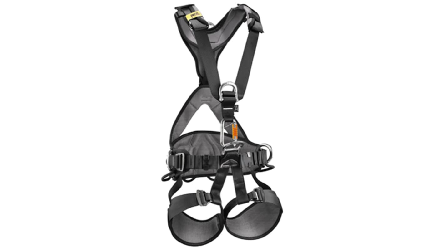 Petzl Durchsteck Auffanggurt und -Weste mit Vorderseite, Rückseite, Seiten-Öse, Aluminium, M,  ohne