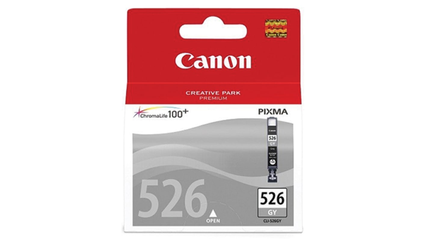 Cartouche d'encre Canon CLI-526GY Gris, pour PIXMA iX6550, PIXMA MX885