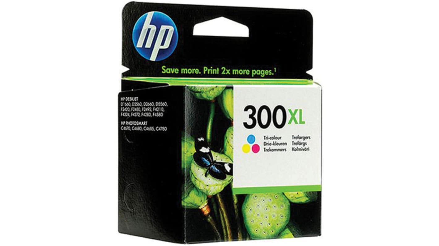 HP 300XL Druckerpatrone für Hewlett Packard Patrone Cyan, Magenta, Gelb 1 Stk./Pack Seitenertrag 440