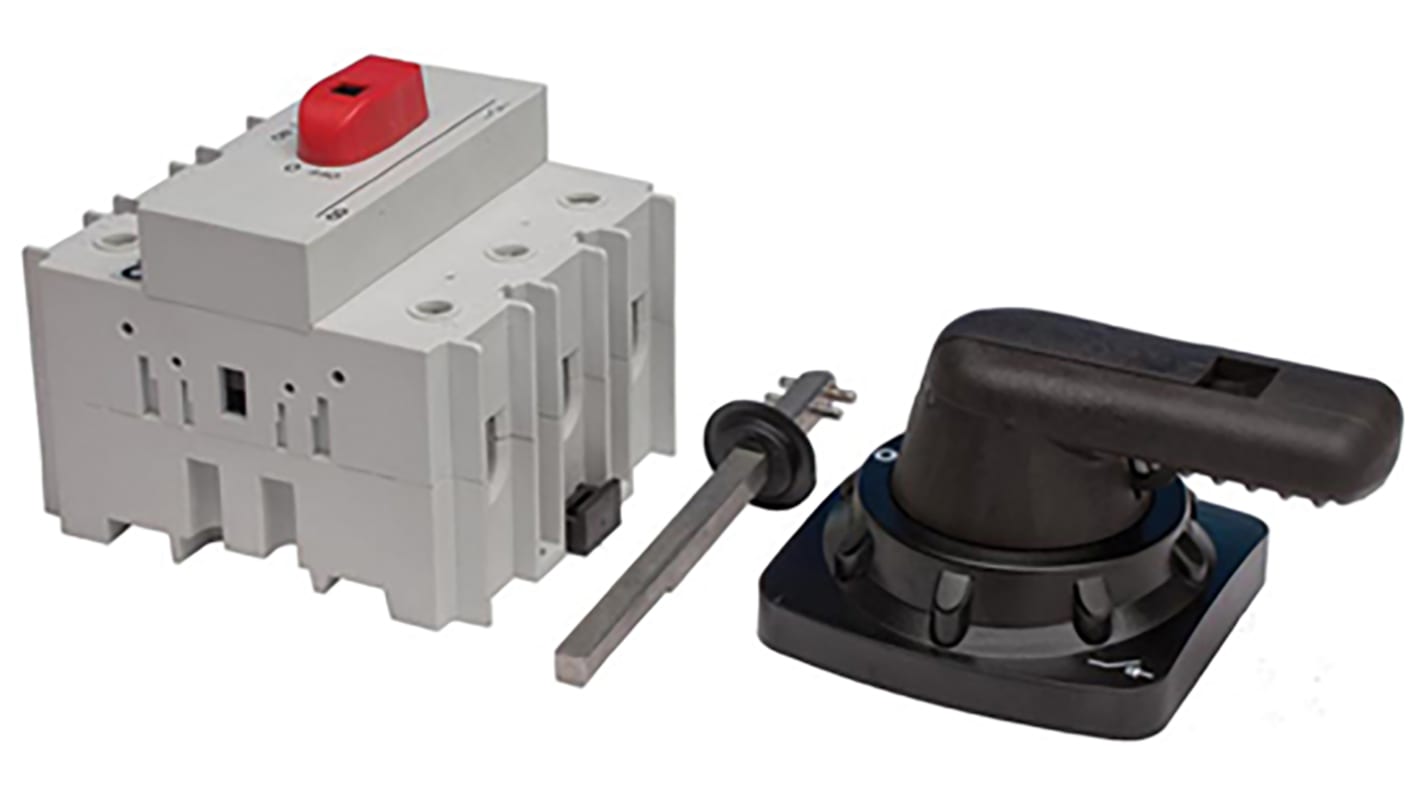 Craig & Derricott 3P Pole Isolator Switch - 100A Maximum Current, 59kW Power Rating, IP65