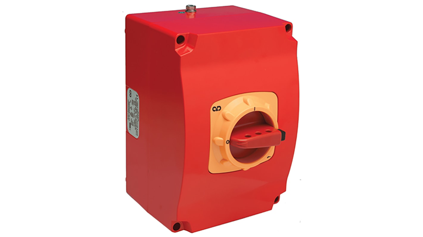 Craig & Derricott 3P Pole Isolator Switch - 40A Maximum Current, 15kW Power Rating, IP66