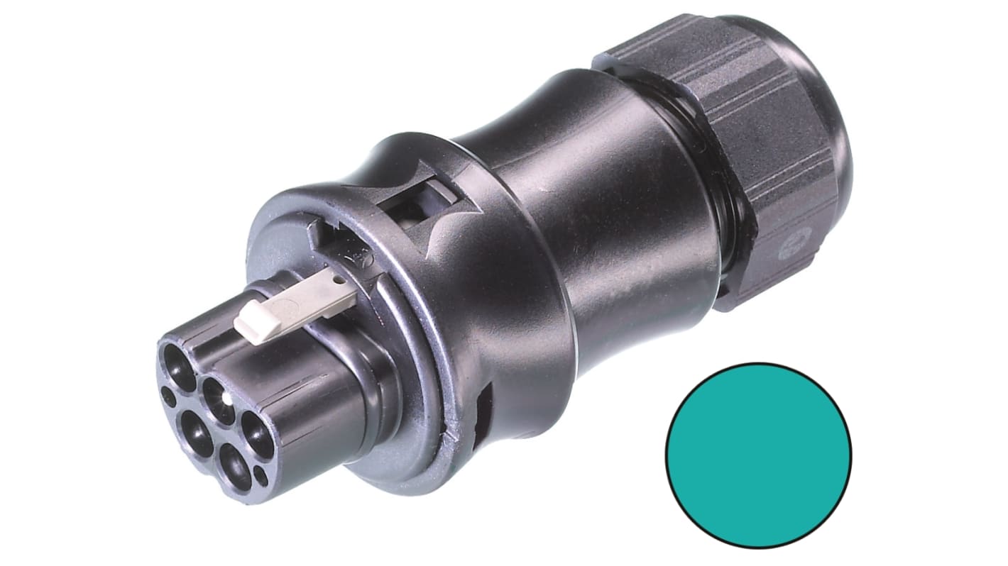 Wieland RST20i5 Series Circular Connector, 5-Pole, Male, Cable Mount, 20A, IP68