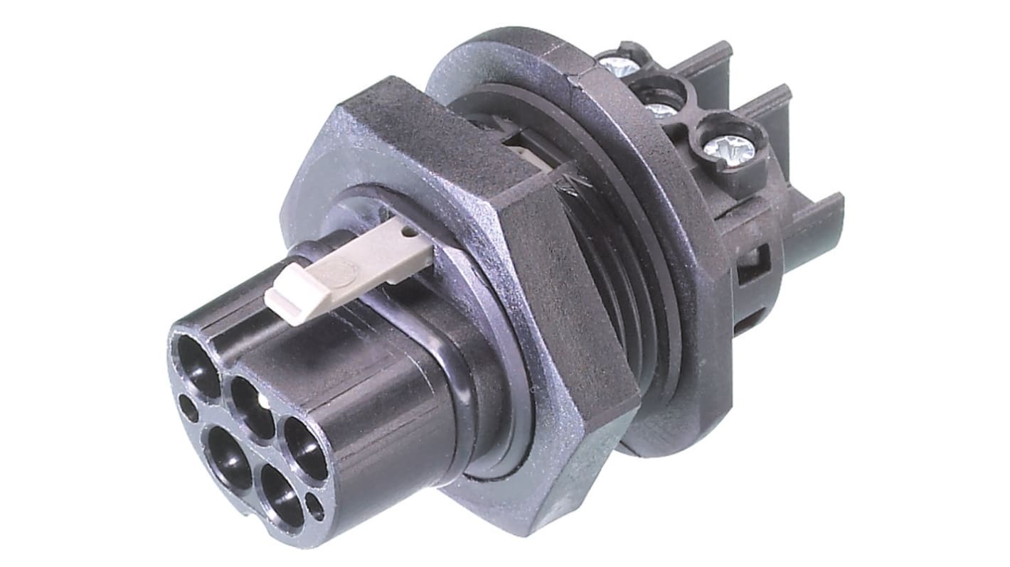 Wieland RST20i5 Series Connector, 5-Pole, Male, 1-Way, Panel Mount, 20A, IP66, IP68, IP69