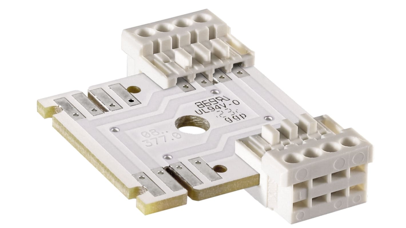 Wieland LST03i4 Leuchtensteckverbinder, Verteilerblock, Kontakte: 4, Anz.Ausl. 1, PCB, 3A, Weiß, 0,22 → 0,35 mm²