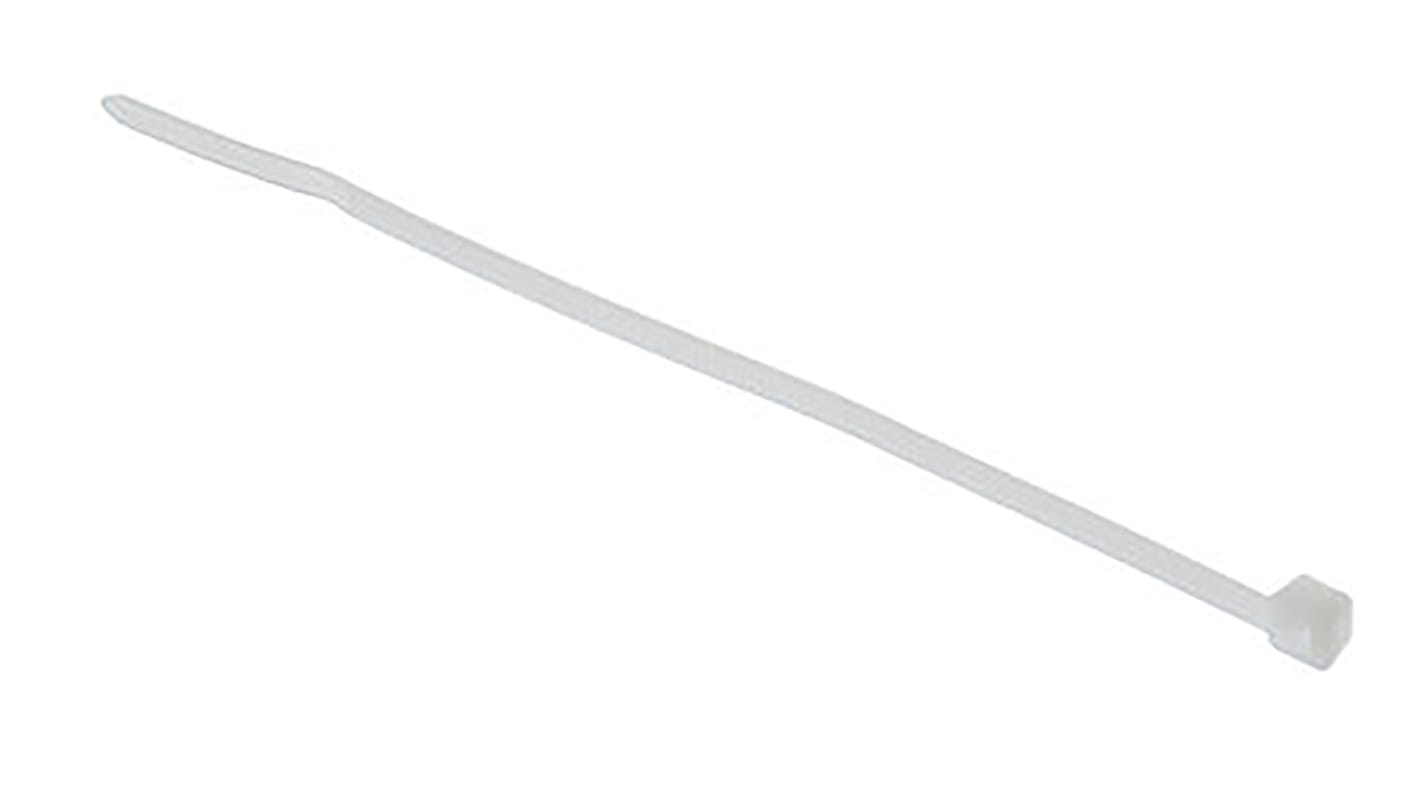 HellermannTyton Cable Tie, Heat Stabilised, 387mm x 7.6 mm, Natural Polyamide 6.6 (PA66), Pk-100