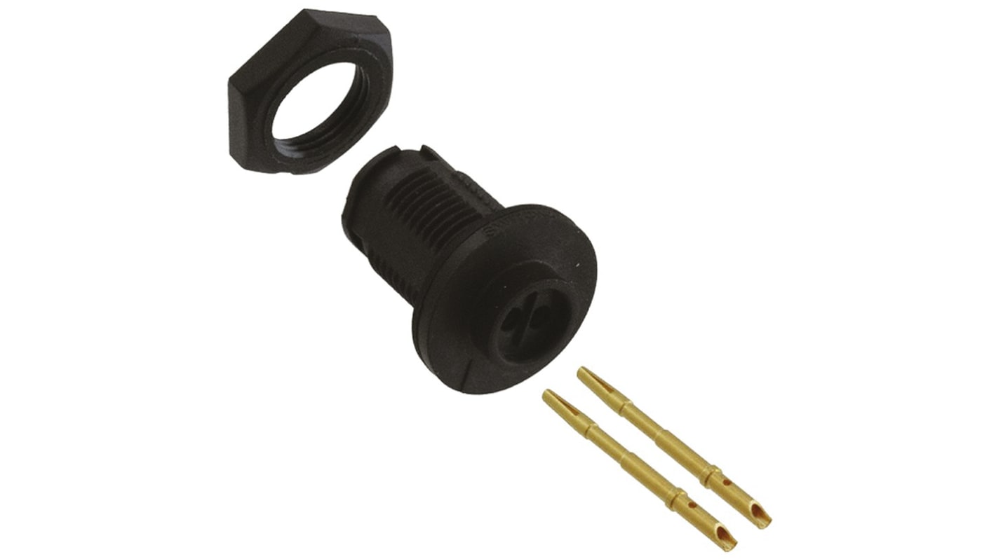 Switchcraft Circular Connector, 2 Contacts, Panel Mount, Socket, Female, IP68, EN2 Series