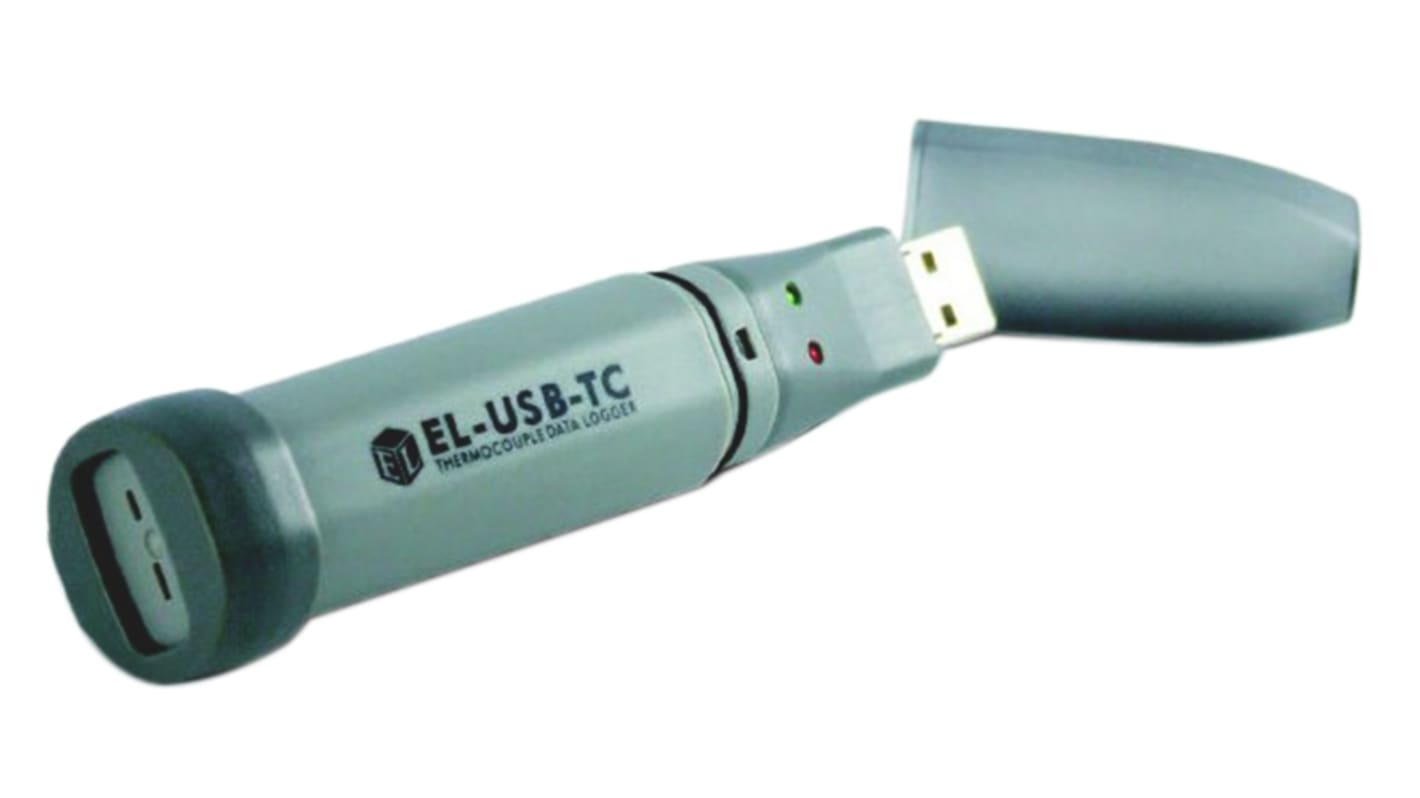 Lascar Temperatur Datenlogger, -10°C → +80°C, Sensor J, K, T, Thermoelement, ISO-kalibriert