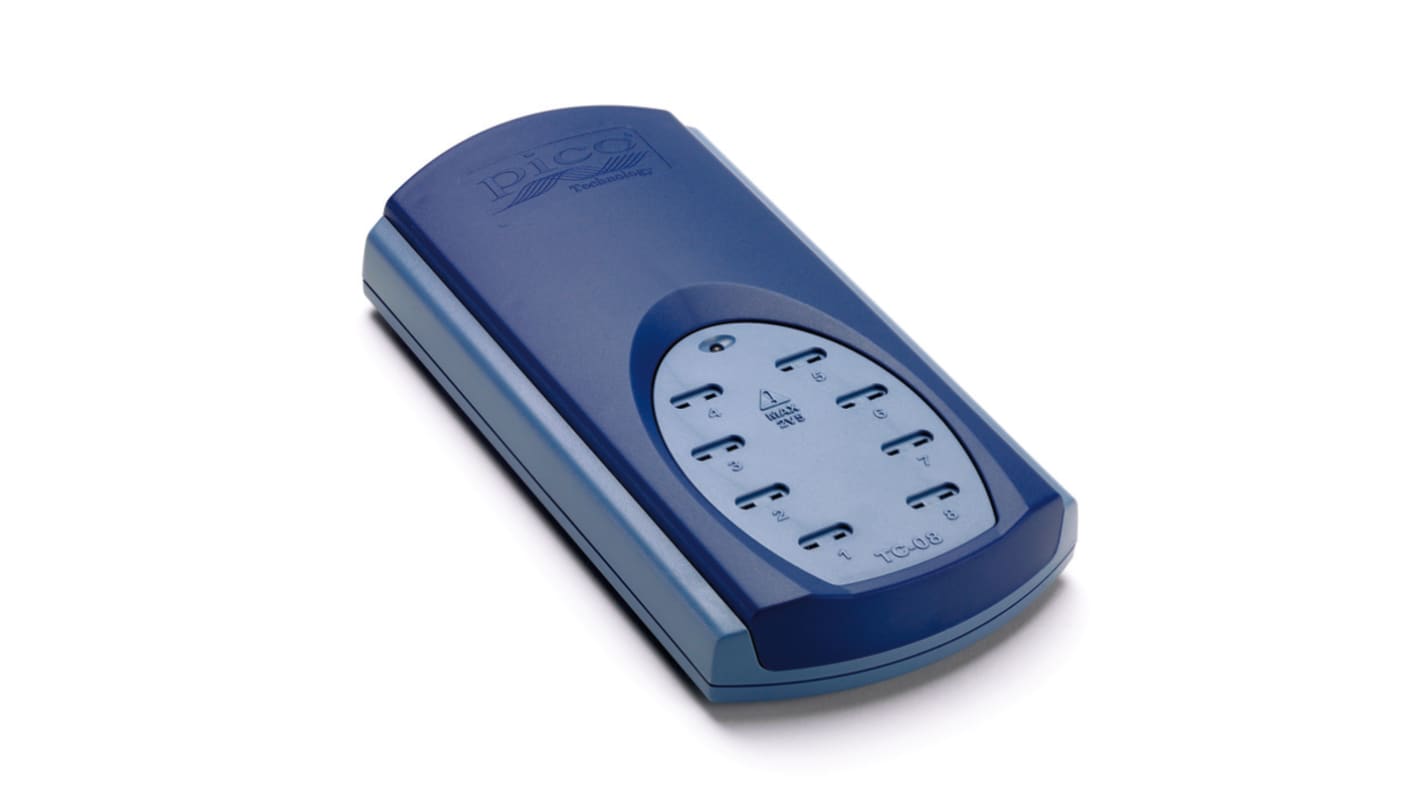 Pico Technology Datalogger med B, E, J, K, N, R, S, T føler 8 Input kanaler, UKAS kalibreret