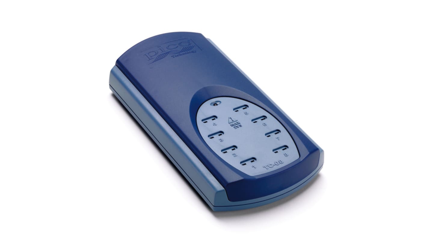 Registrador de datos Pico Technology USB TC-08, calibrado RS, para Temperatura, con alarma, interfaz USB