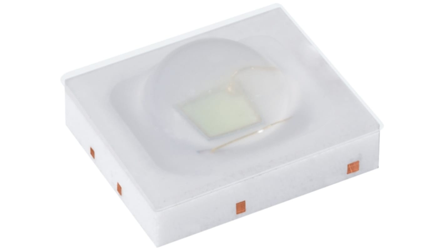 Osram Opto LED, 2 tüskés, felületre szerelhető, Vörös, 630 nm, 14 → 18 lm, 4,6 → 5,5 cd, 2,05 V, 150 °,