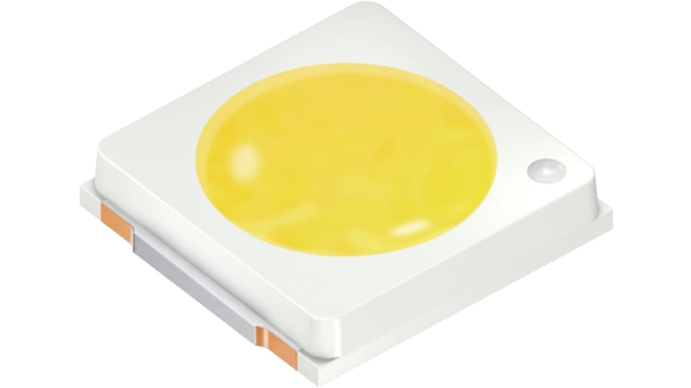 Osram Opto LED, 2 tüskés, felületre szerelhető, Fehér, 22,4 → 28 lm, 4500K, 7,8 cd, 9,1 cd, 2,9 V, 120 °, DURIS