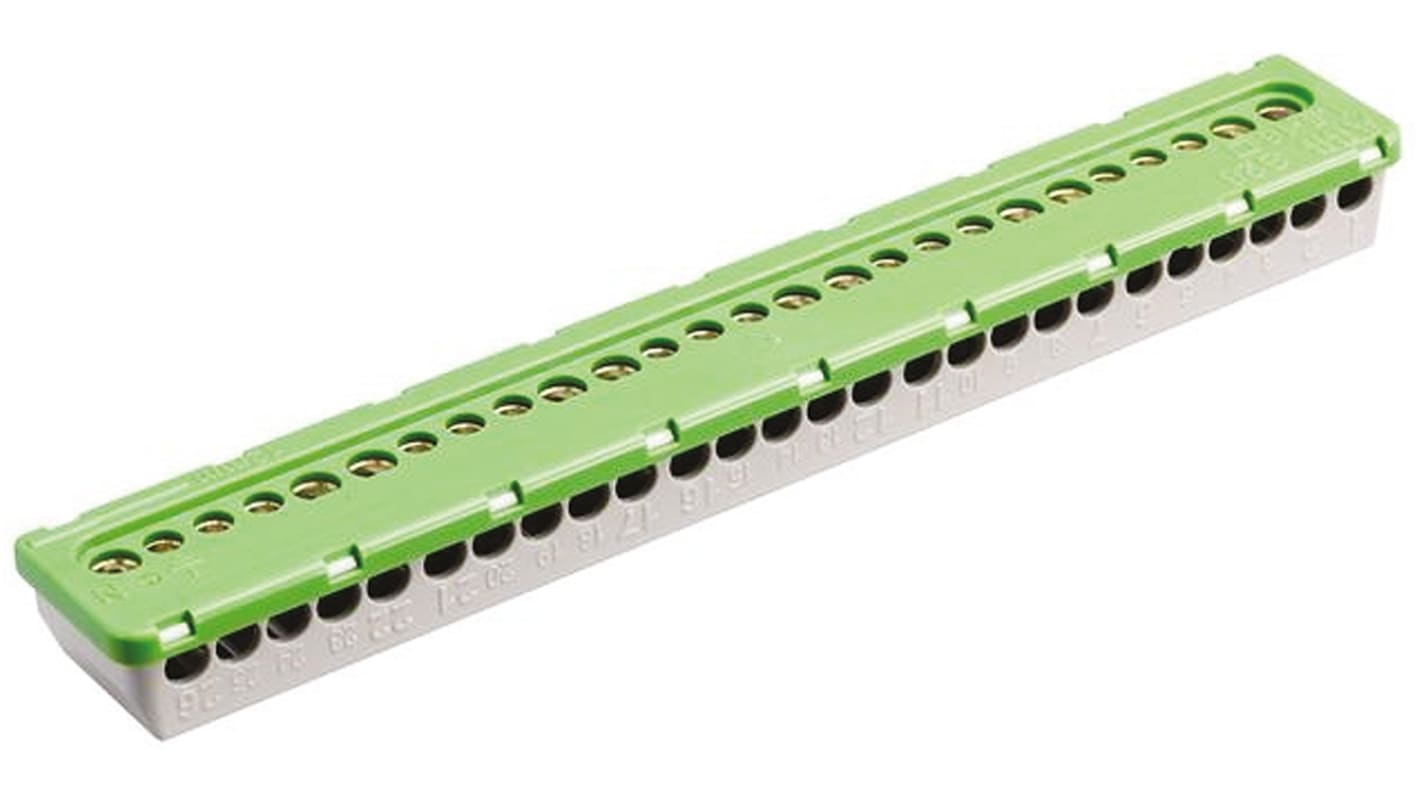 Clema Entrelec MISTRAL65 de 26 vías, para cable de 6 mm², 16 mm², 100A, Tornillo