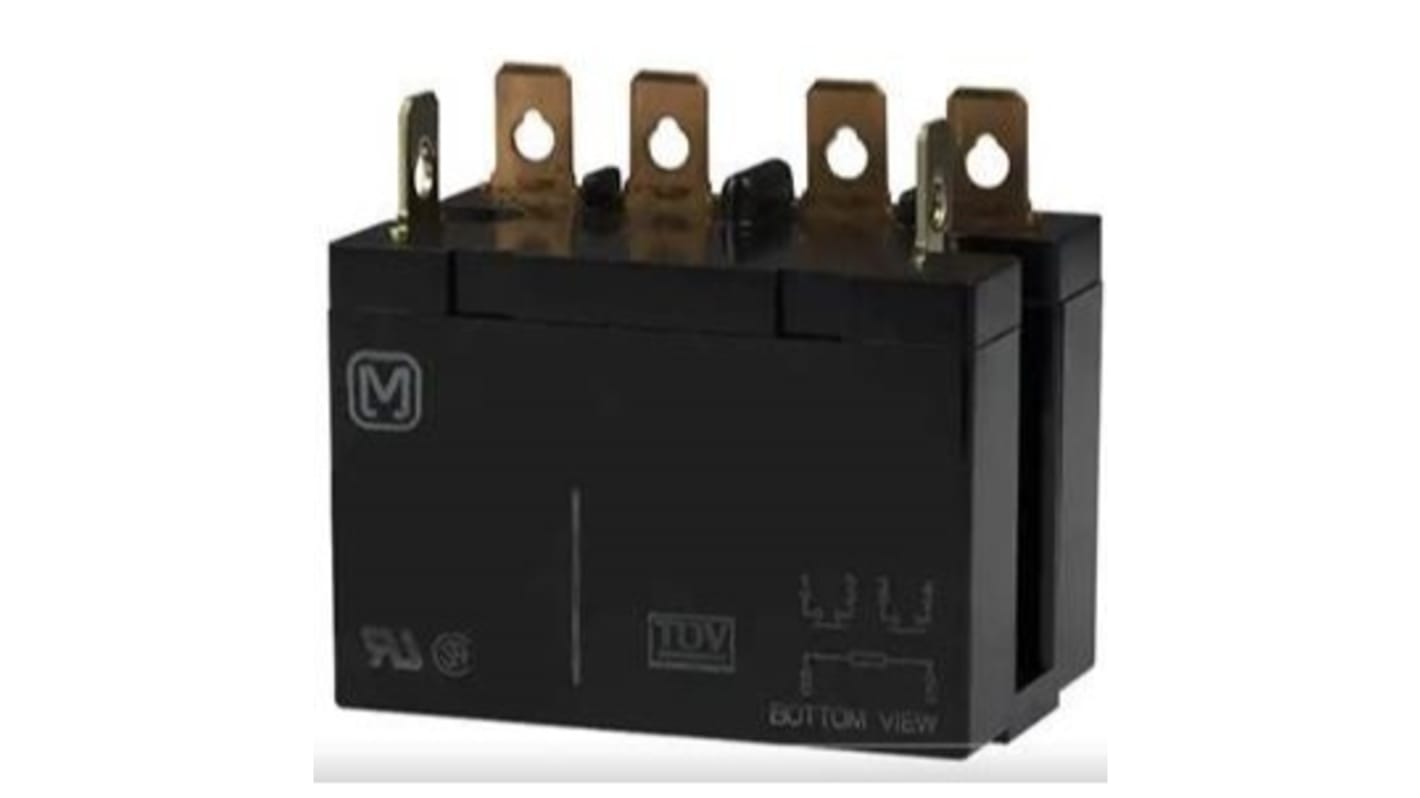 Panasonic Plug In Power Relay, 24V dc Coil, 25A Switching Current, DPST