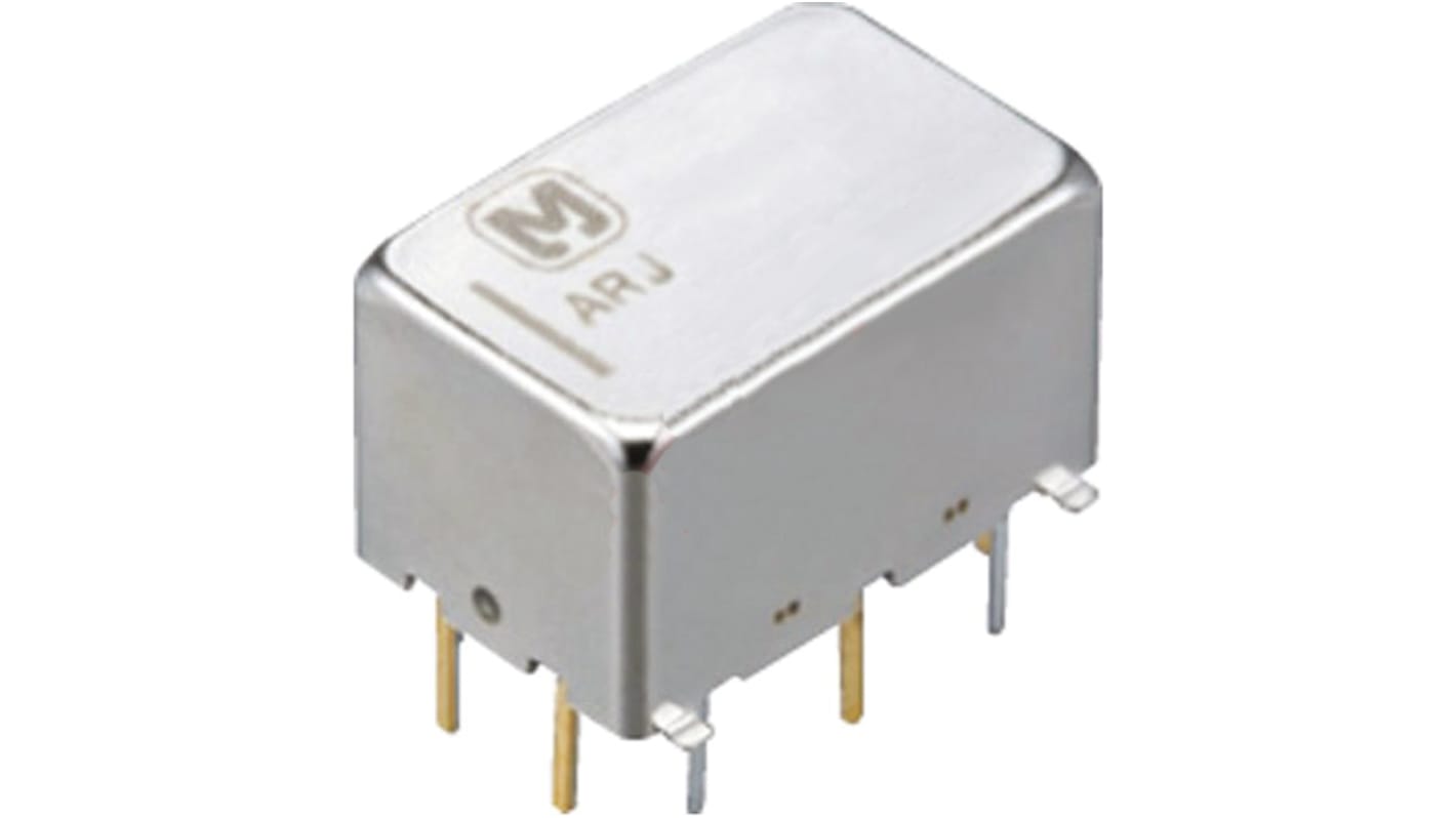 Panasonic PCB Mount Latching Signal Relay, 4.5V dc Coil, 0.3A Switching Current, DPDT