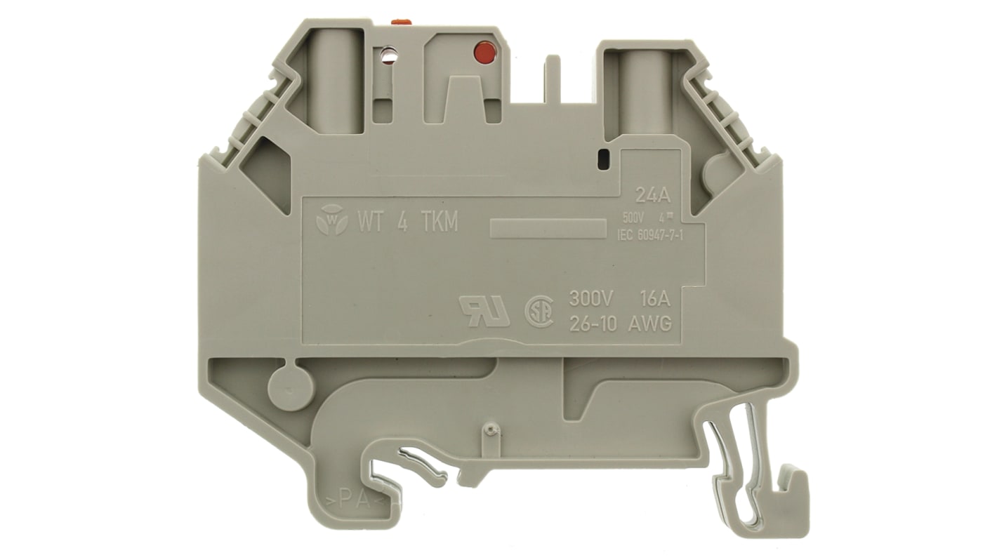 Listwa zaciskowa rozłączna Wieland poziomy: Pojedynczy 26 → 10AWGŚruba WT 4 TKM raster: 6mm 20A 500 V