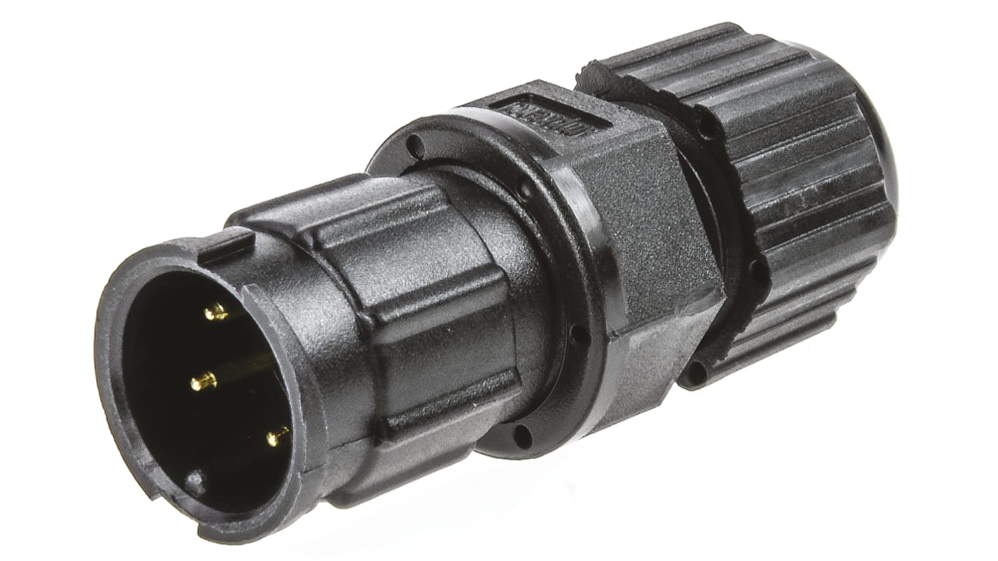 Amphenol Industrial Circular Connector, 4 Contacts, Panel Mount, Plug, Male, IP67, Ceres Series