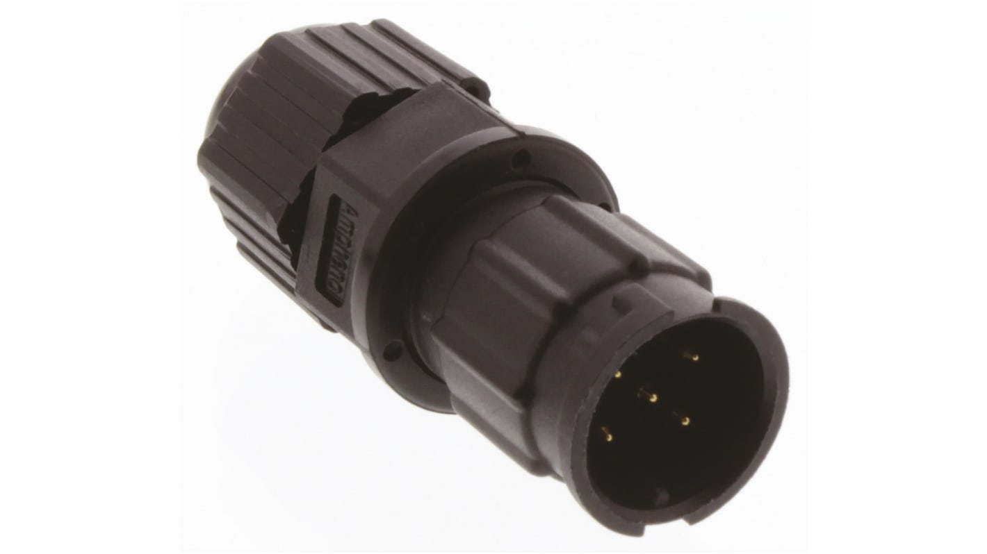 Amphenol Industrial Circular Connector, 5 Contacts, Cable Mount, Plug, Male, IP67, Ceres Series