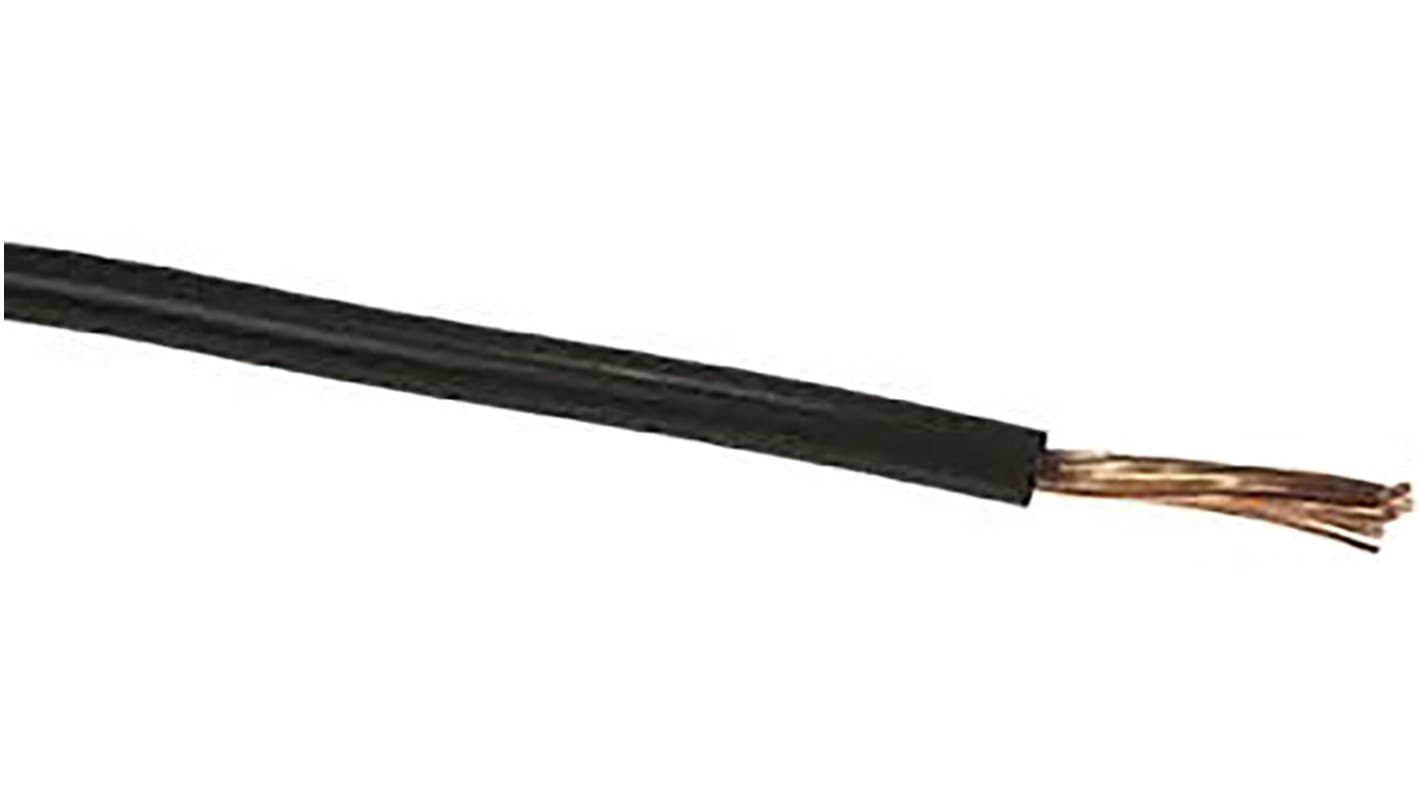 Fils de câblage RS PRO, 2,5 mm², Noir, 13 AWG, 25m, 1000 V