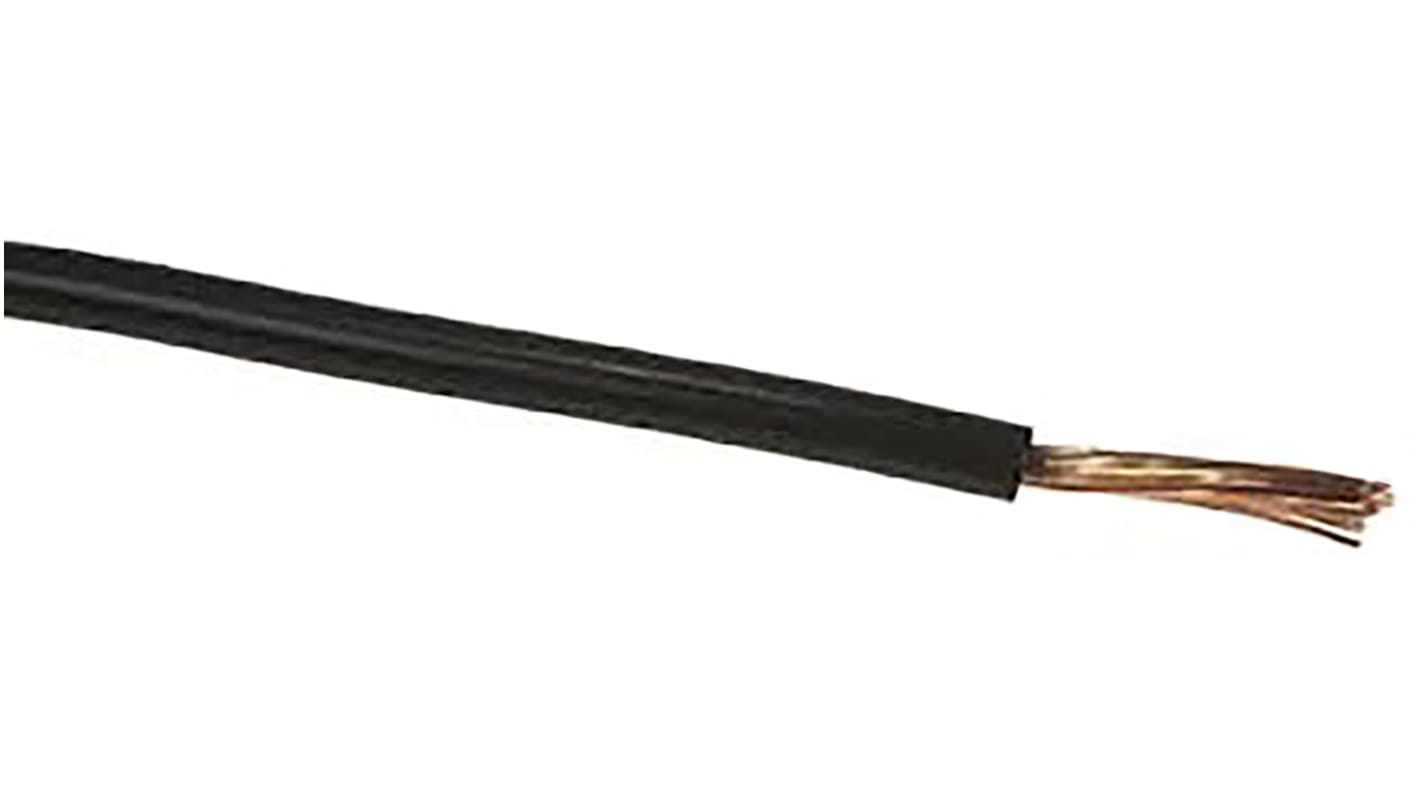 RS PRO Black 25 mm² Tri-rated Cable, 25m, PVC Insulation