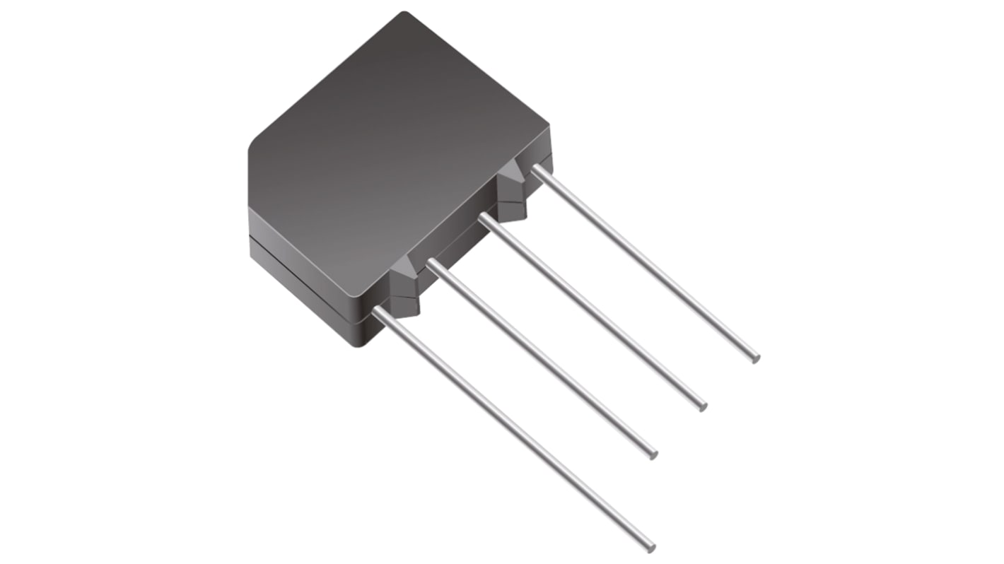 Vishay Bridge Rectifier, 2A, 50V, 4-Pin