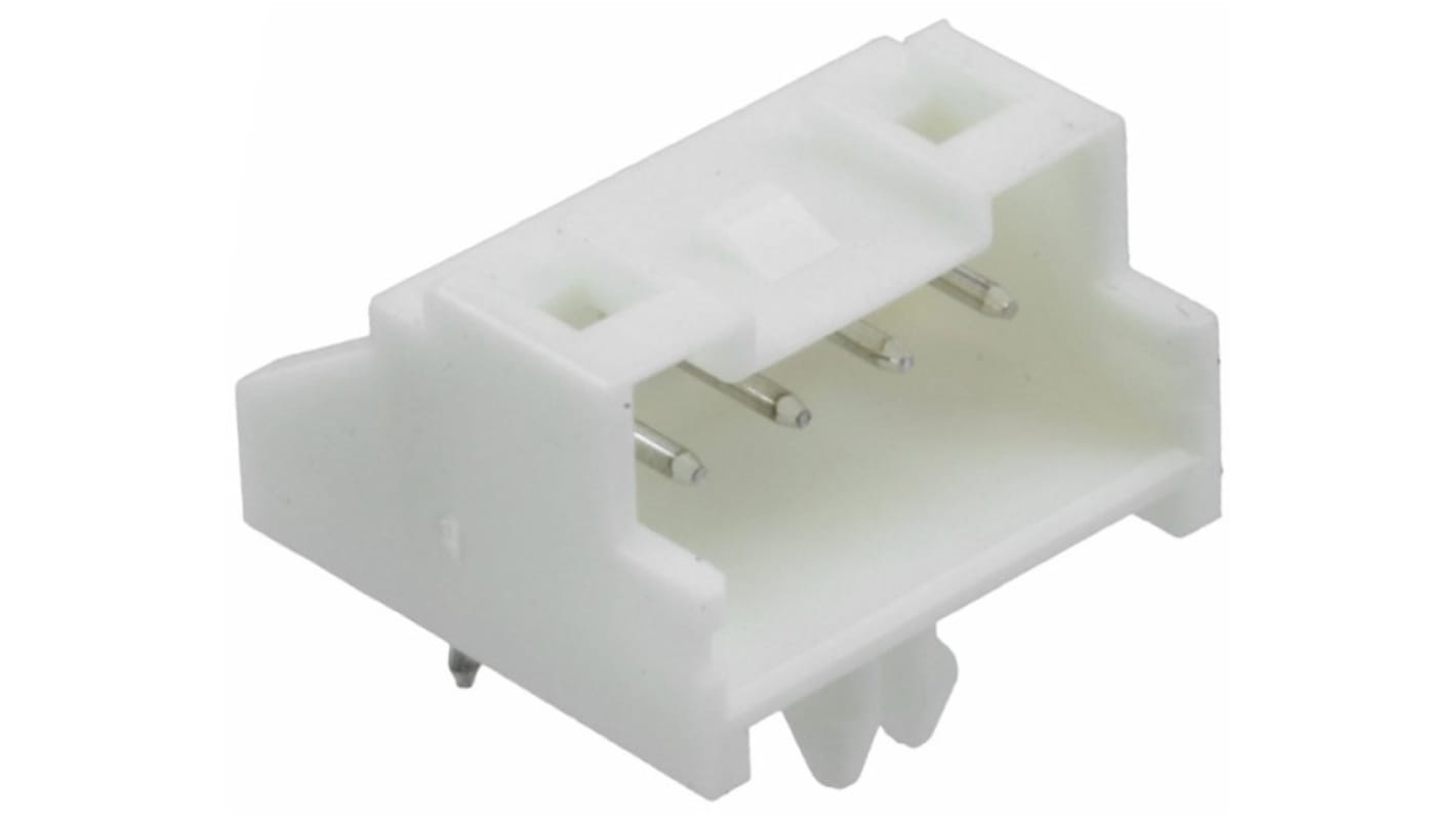 Conector macho para PCB Ángulo de 90° TE Connectivity serie Economy Power 2.5 de 4 vías, 1 fila, paso 2.5mm, para