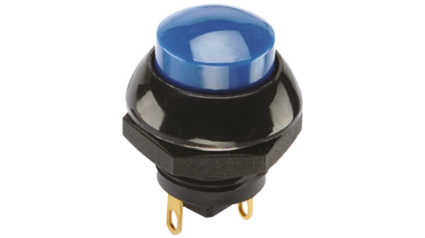 Otto Push Button Switch, Momentary, Panel Mount, SPDT, 25V dc, IP68S