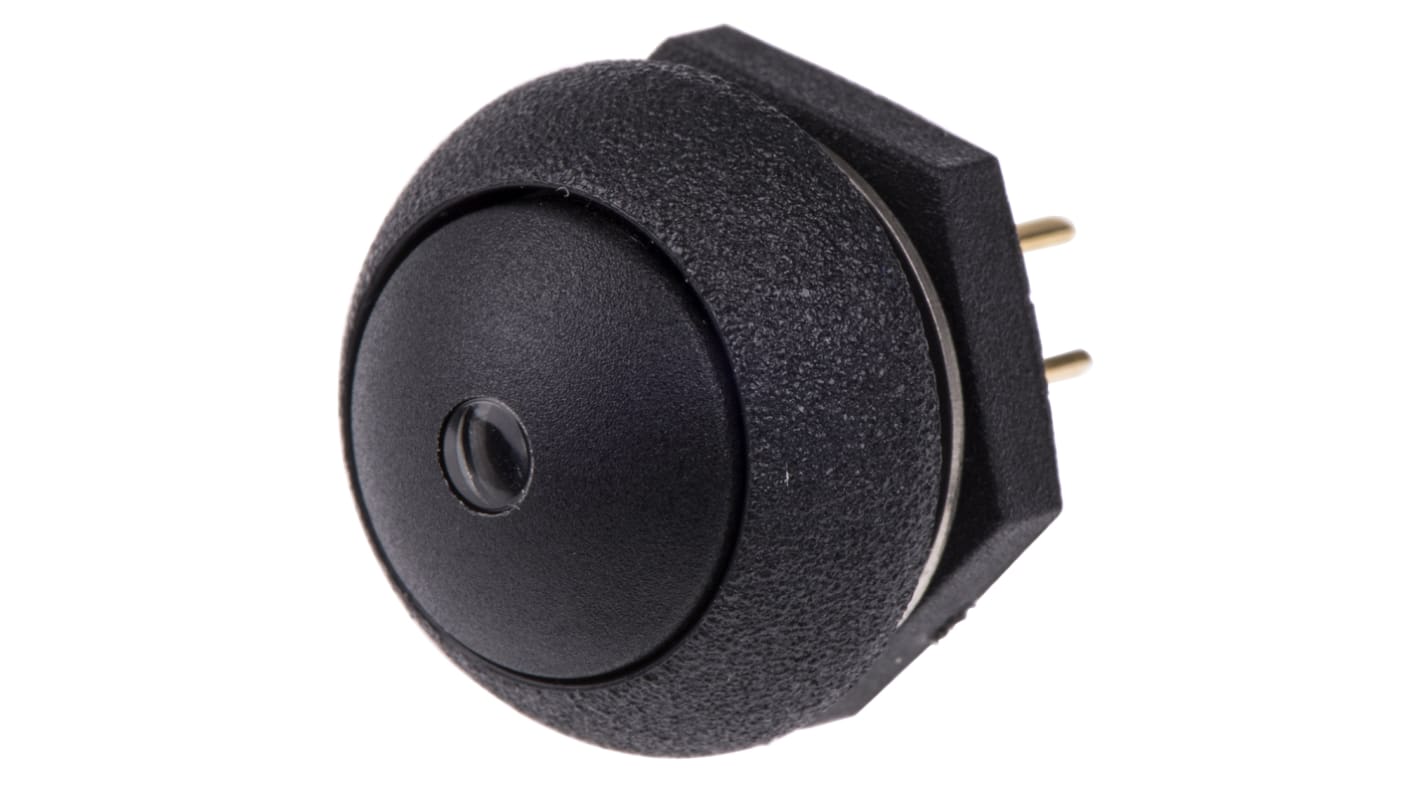 Otto Illuminated Push Button Switch, Momentary, Panel Mount, SPDT, Red LED, 28V dc, IP68S