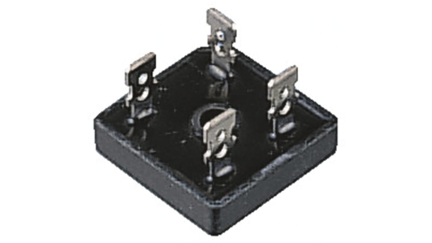 Vishay Brückengleichrichter, 1-phasig 35A 100V Schraubmontage 1.1V GBPC 4-Pin 500μA Siliziumverbindung