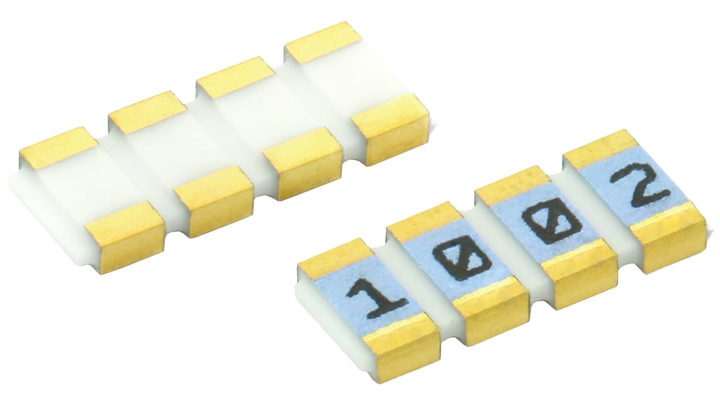 Vishay, PRAHT135 100Ω ±0.1% Isolated Resistor Array, 4 Resistors, 0805 (2012M), Convex