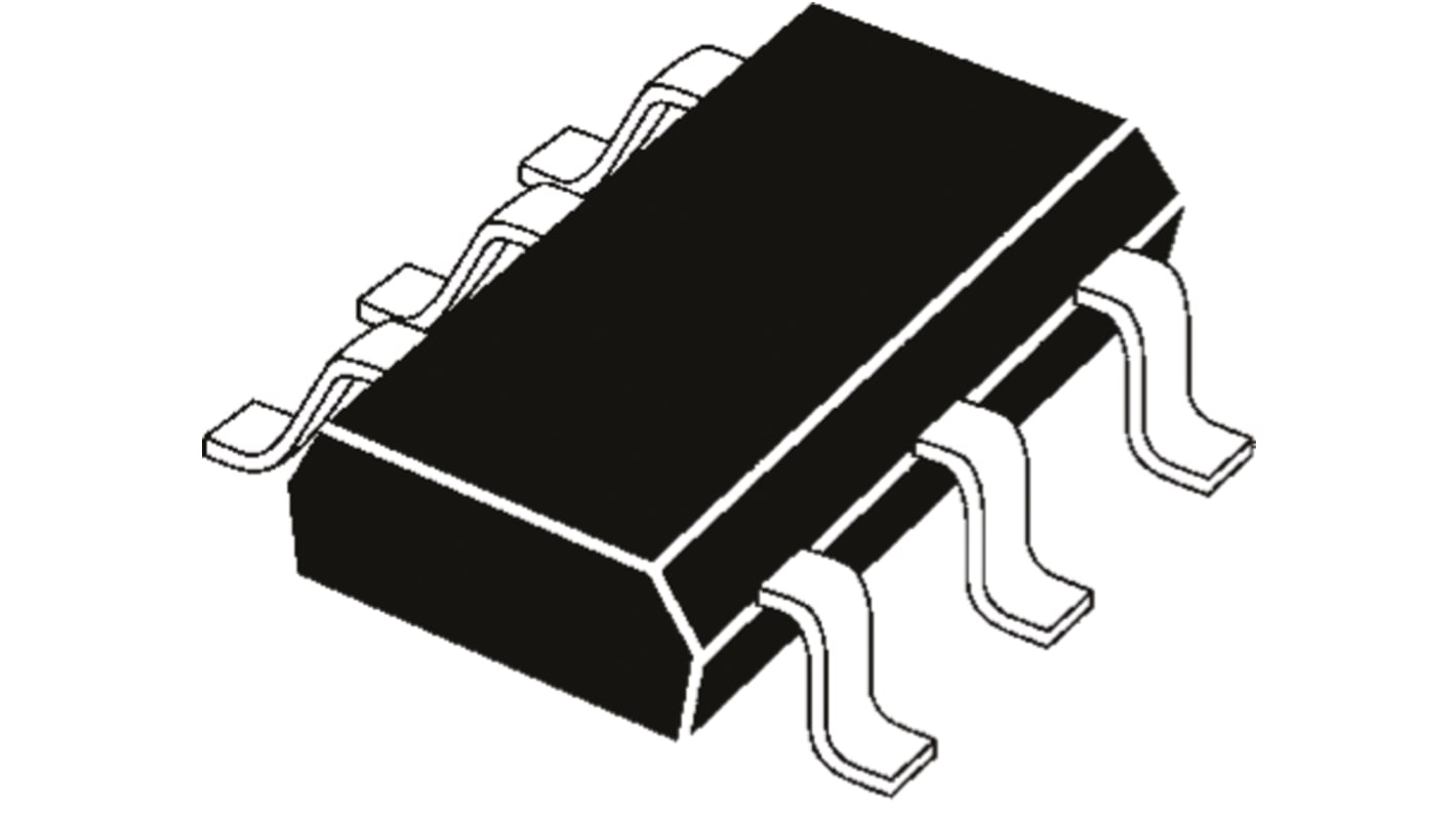 Dual N/P-Channel-Channel MOSFET, 400 mA, 700 mA, 20 V, 6-Pin SOT-363 Vishay SI1553CDL-T1-GE3