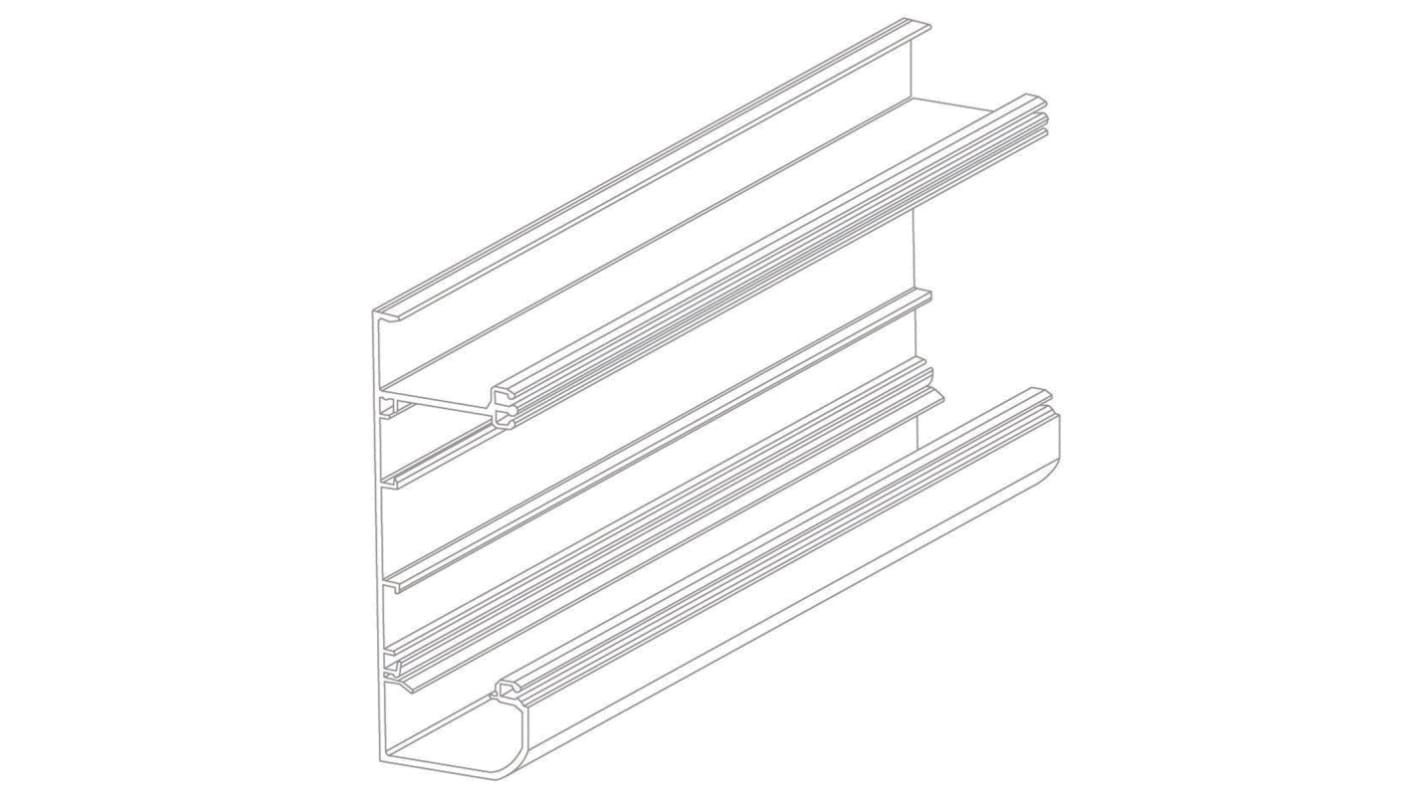 Base RS PRO in PVC, 50 mm x 140mm, L. 3m, curvatura min. 35 mm