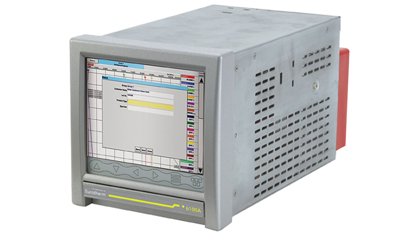 Eurotherm 6100A, 12 Input Channels, 3 Output Channels, Paperless Chart Recorder Measures Current, Millivolt,