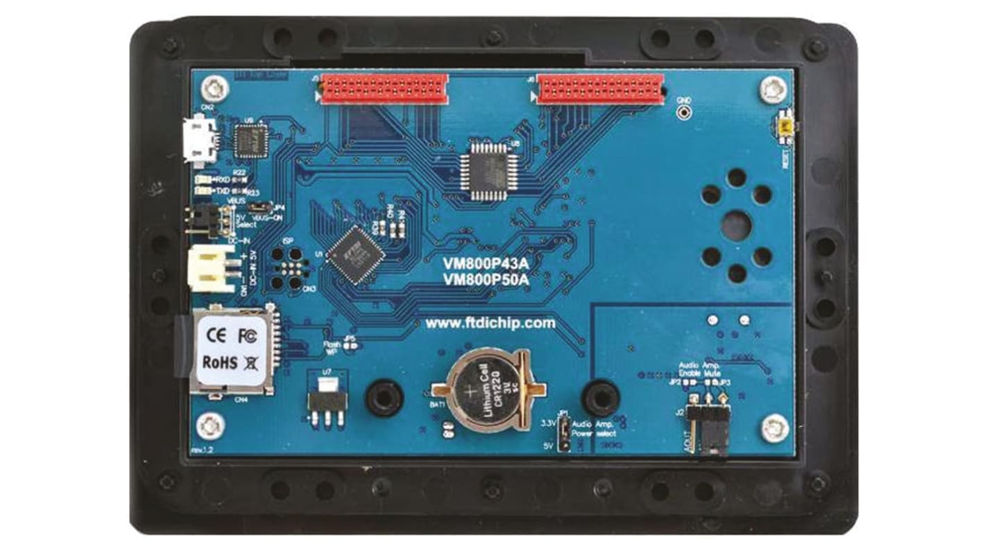 Kijelző panel VM800P50A-BK, Kiértékelőmodul 5in kijelzővel