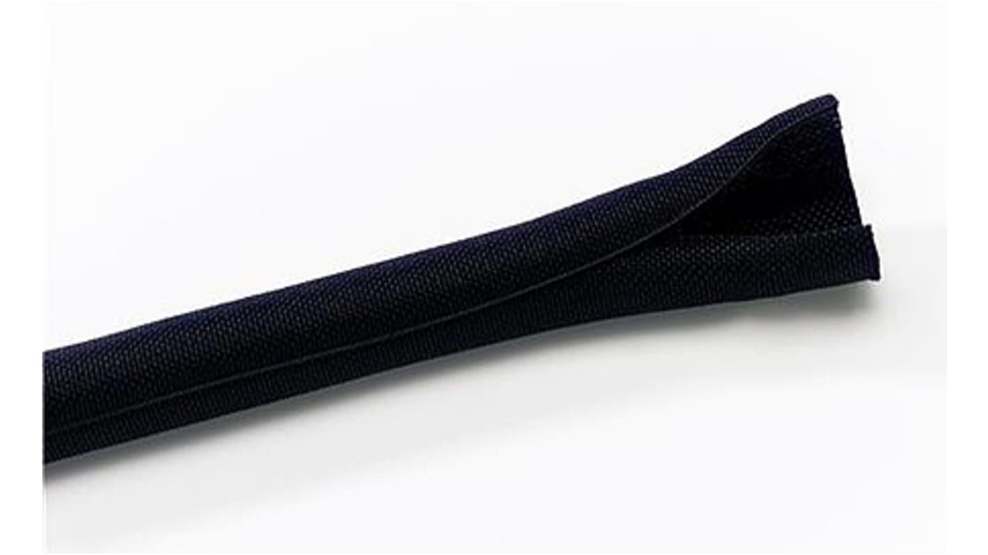 Thomas & Betts Braided Polyester Black Cable Sleeve, 19mm Diameter, 25m Length, Bind-It Series