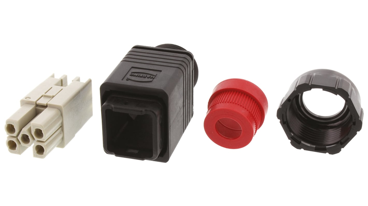 09352310423 | HARTING Connector Set, 5 Way, 16A, Male, Han Push Pull ...