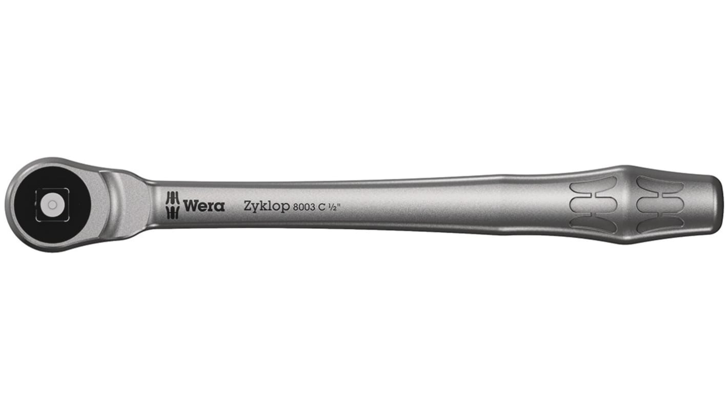 Wera Zyklop 1/2 in Square Ratchet with Ratchet Handle, 281 mm Overall