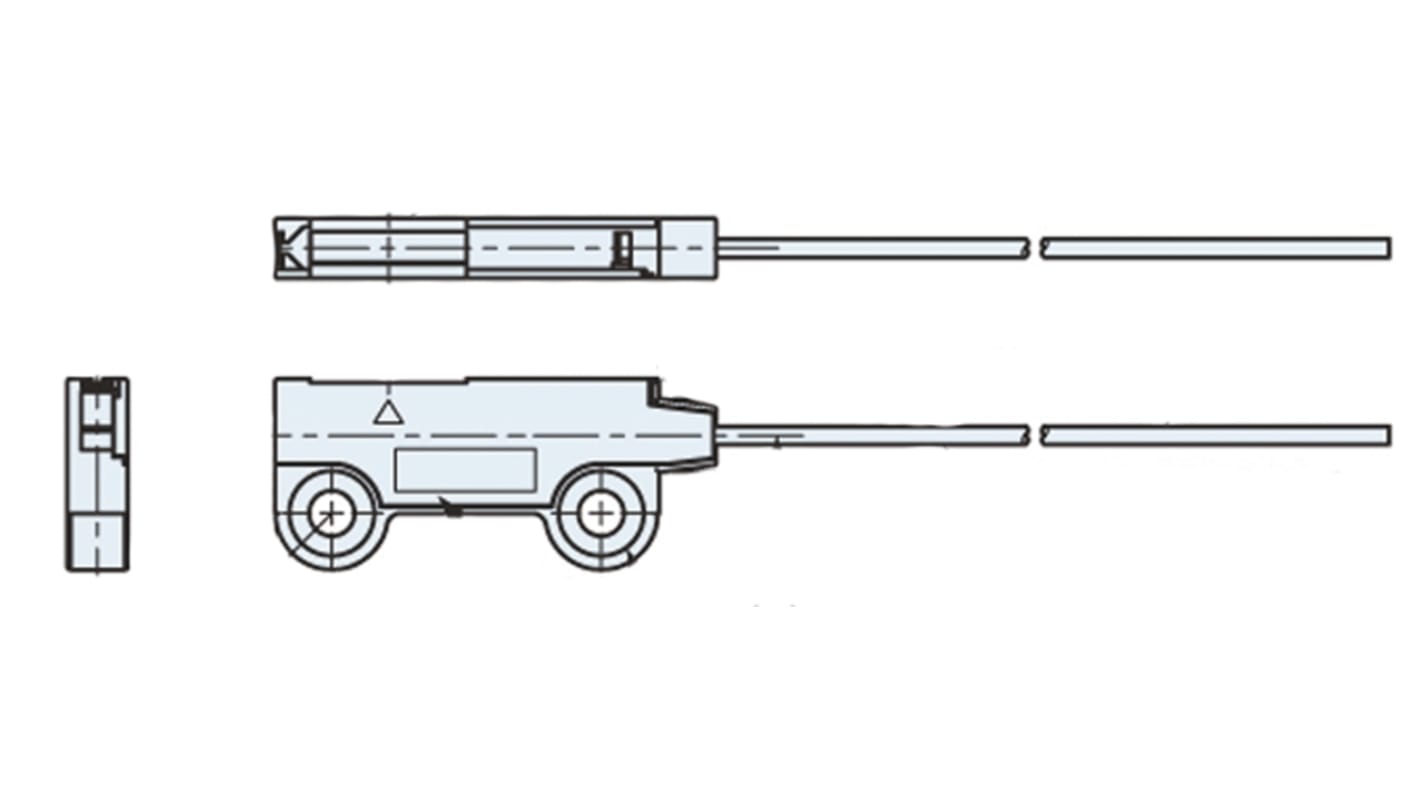 Sensor de fibra óptica de plástico Panasonic, alcance 3600 mm, IP40