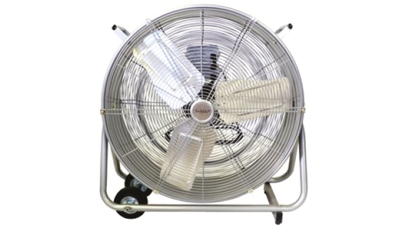 Ventilador de suelo con 2 velocidades, Ø 762mm, alim 110 V, 230 V, caudal 205m³/h