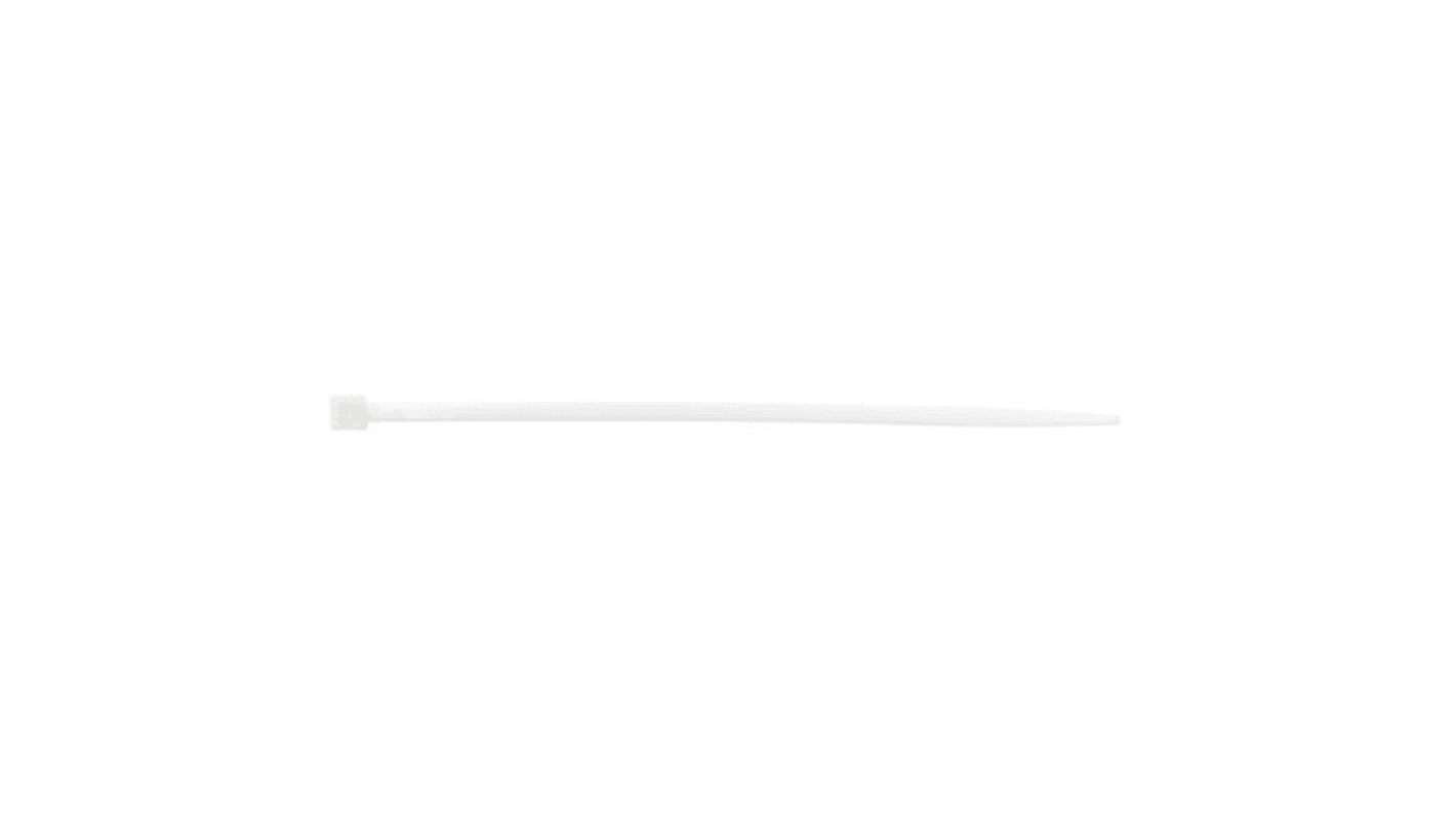 ABB Cable Tie, 250mm x 4.8 mm, Natural Nylon, Pk-1000