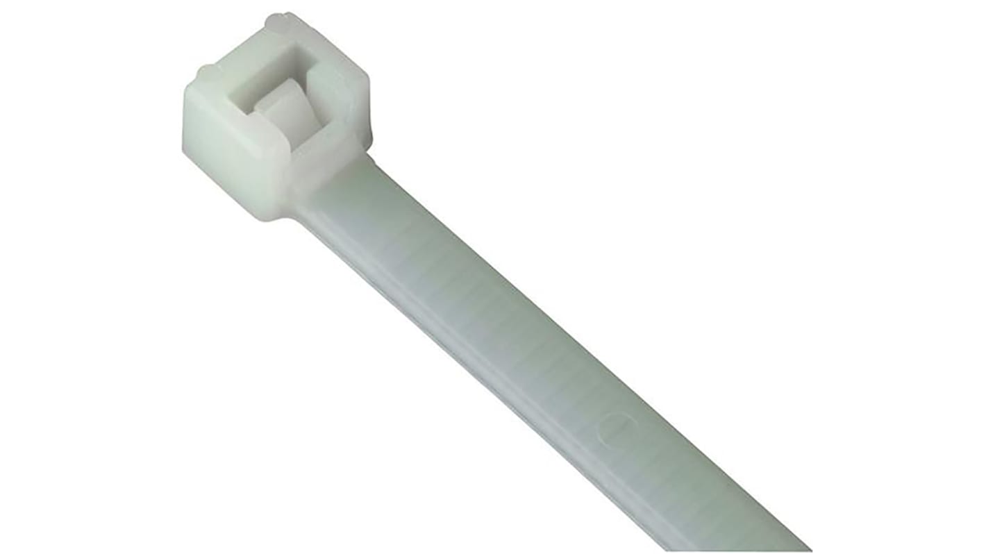 ABB Cable Tie, 140mm x 3.6 mm, Natural Nylon, Pk-1000