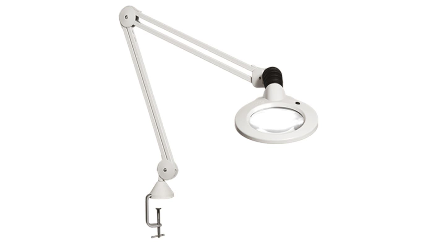 Lampa s lupou 3dioptrie Upevnění svěrkou na stůl LED 230V ac, číslo modelu: KFM Luxo