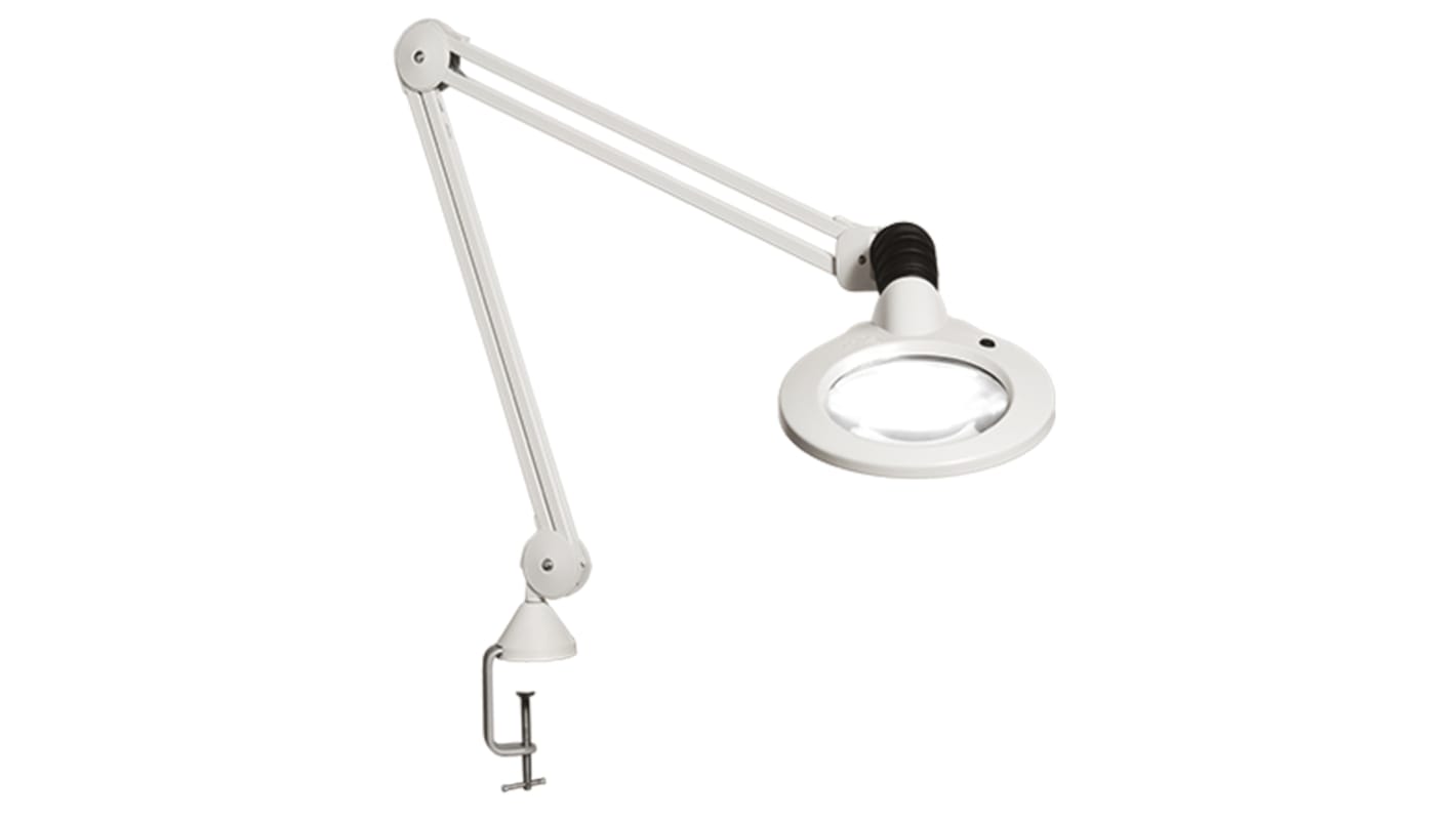 Luxo KFM LED Magnifying Lamp with Table Clamp Mount, 3dioptre, 127mm Lens Dia., 127mm Lens